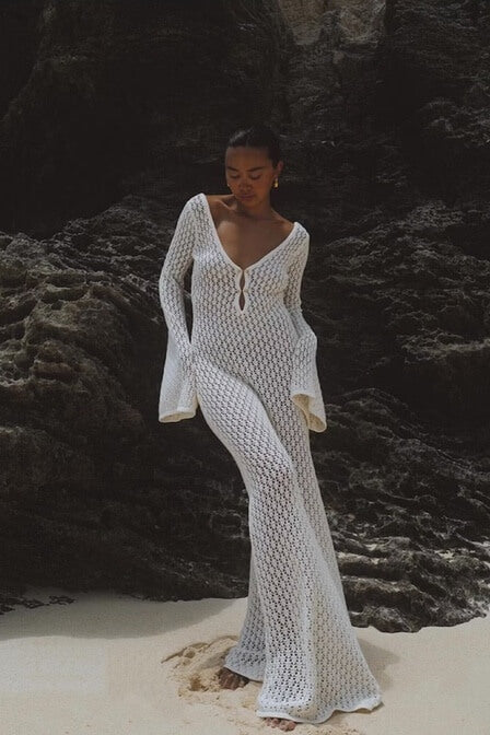 Chloe crocheted maxi dress