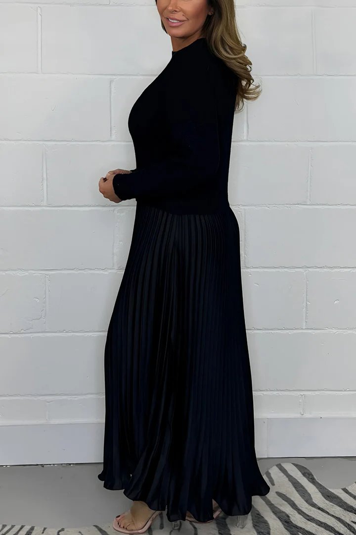 Long Sleeve Jumper + Pleated Bottom Dress